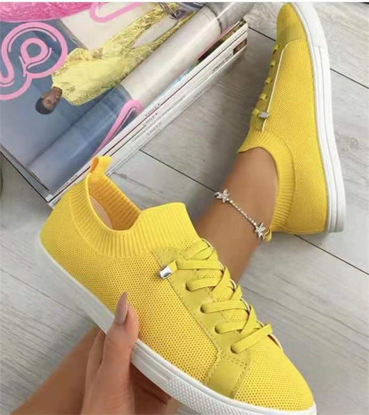 Zapatos Deportivos Tejidos Transpirables con Cordones - Image 9