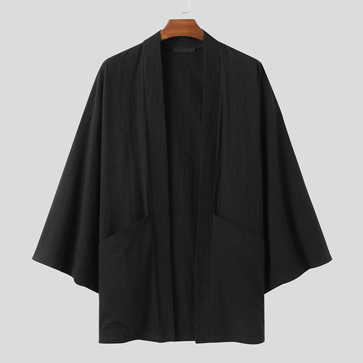 Cardigan Holgado para Hombre con Mangas Murciélago - Abrigo Versátil - Image 6