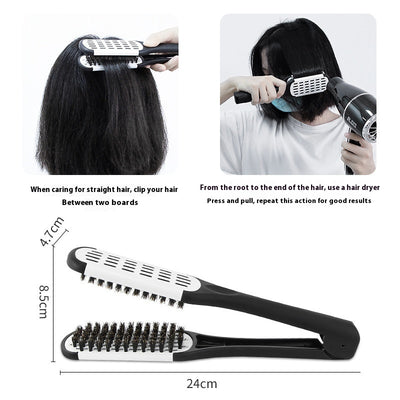Peine Alisador en V con Pinzas - Peinado Profesional para Cabello Liso - Image 7