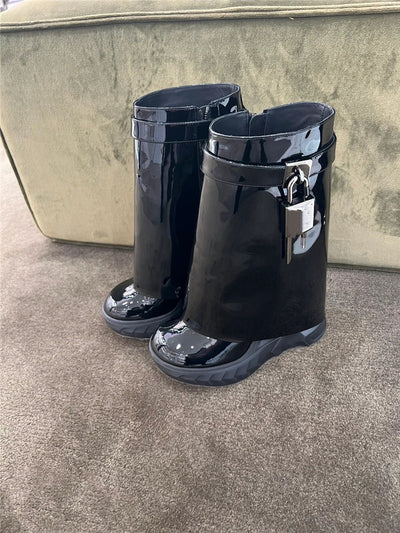 Botas Oversized de Felpa para Mujer - Largo Medio - Image 6