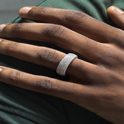 Juego de Anillos de Diamante Hip-hop para Hombre - Diseño Exclusivo - Image 3
