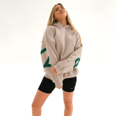 Sudadera Estampada Gruesa Oversize de Manga Larga Versátil - Image 49