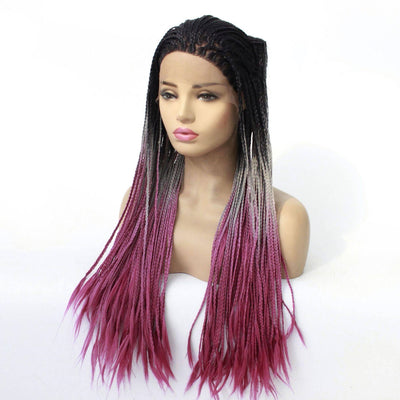 Peluca Afro Trenzada Doble Europe Lady Negro - Image 5