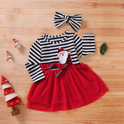Vestido Princesa Navideño para Niñas con Tul Brillante