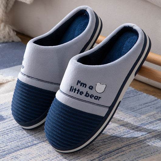 Pantuflas Cálidas para Hombre Talla Grande - Algodón Antideslizante - Image 6