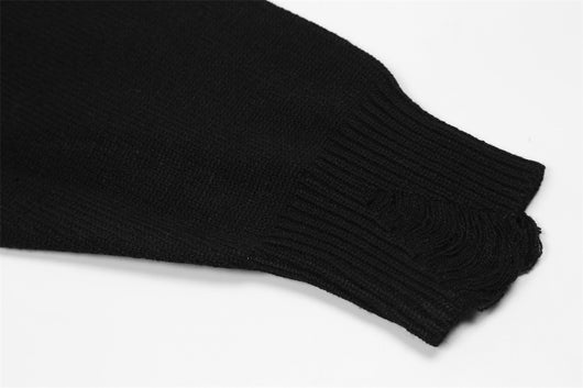 Suéter Oversized Cuello Redondo Tendencia Urbana Manga Larga - Image 14