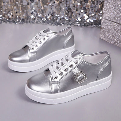 Zapatillas Deportivas de Cuero con Suela Flexible para Mujer - Image 4