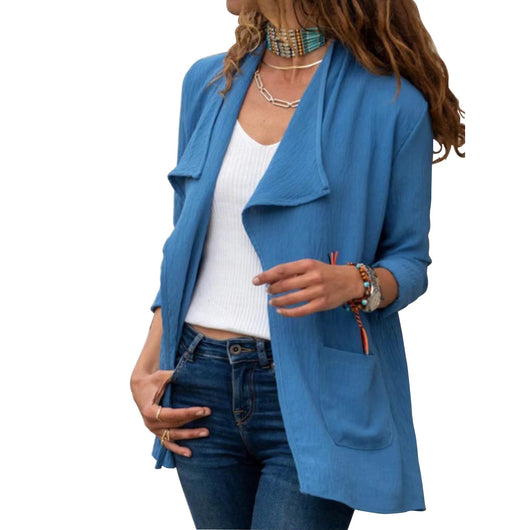 Chaqueta Cardigan Ligera de Manga Larga - Básico Versátil para Todos los Días - Image 2