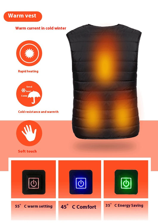 Chaleco Térmico Eléctrico con Control de Temperatura de 3 Niveles - Image 9