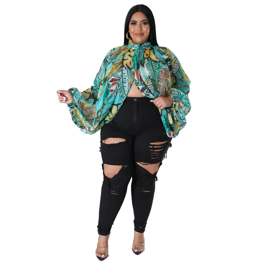Blusa de Gasa Talla Grande con Cuello Redondo y Tirantes Ajustables - Image 27