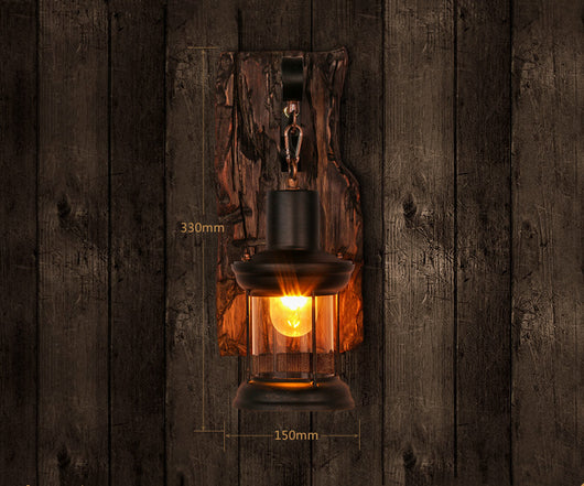 Lámpara de Pared Retro Vintage con Acabado Desgastado - Image 9
