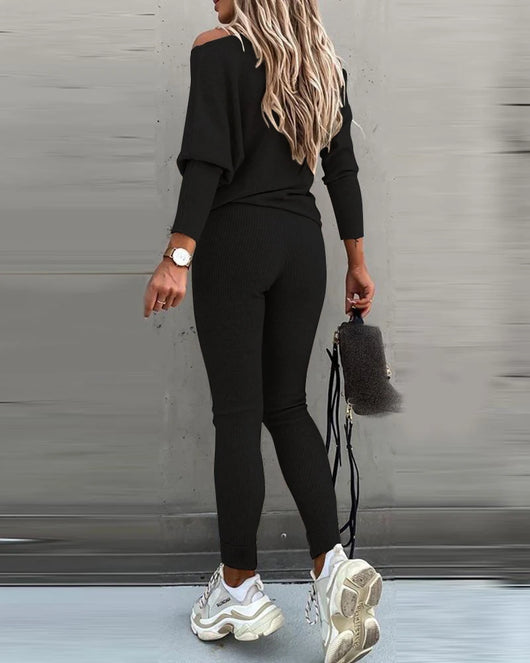 Traje Casual Hombro Descubierto para Mujer - Image 21