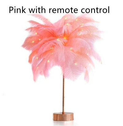 Lámpara de Escritorio Nórdica con Plumas - Luz Decorativa Moderna para Dormitorio - Image 20