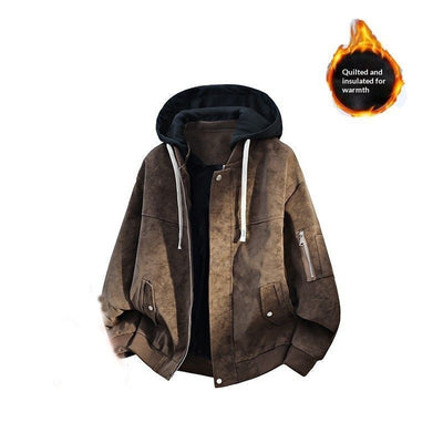 Chamarra Hoodie Hombre Versátil y Cómoda de Ajuste Relajado - Image 8