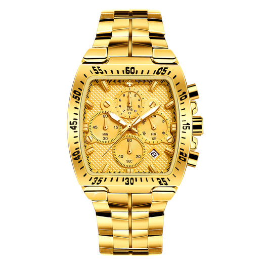 Reloj Hombre Acero Inoxidable 7 Agujas Resistente al Agua - Image 5