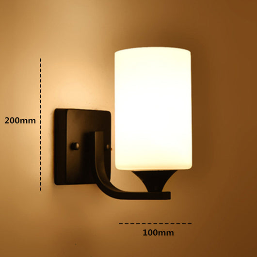Lámpara de Pared de Cristal Minimalista para Mesita de Noche - Image 13