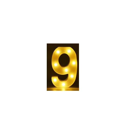 Letras y Números LED Luminosos para Decoración - Lámpara de Batería Romántica - Image 83