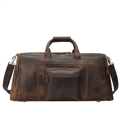 Bolso Viajero de Cuero Crazy Horse Vintage para Hombre - Gran Capacidad - Image 6