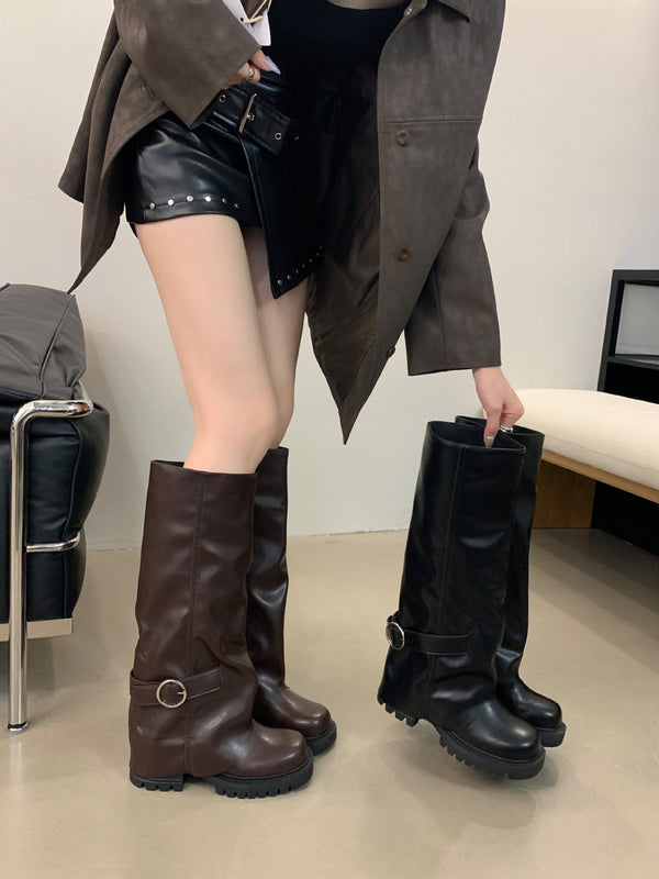 Botas Largas Versátiles con Base Reforzada para Mujer
