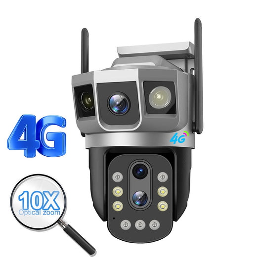 Cámara de Vigilancia Inteligente 4G Triple Pantalla con Zoom 10x y Visión Nocturna HD - Image 3