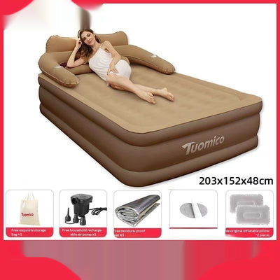 Cama Inflable Portátil con Respaldo Elevado y Acolchado Reforzado - Image 7