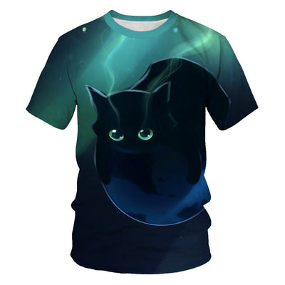 Camiseta Estampado Animal Gato para Toda la Familia - Image 4