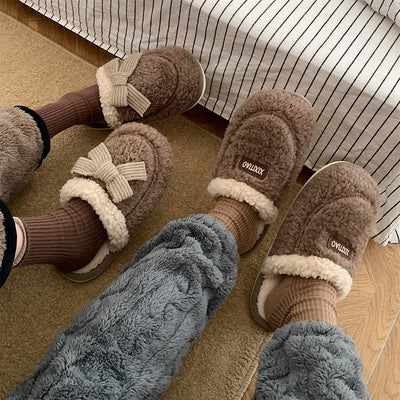 Pantuflas Cálidas de Casa Estilo Coreano Antideslizantes para Mujer - Image 12