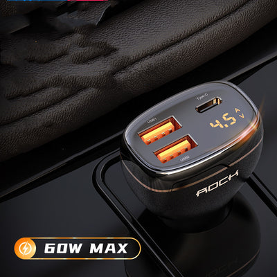 Cargador Rápido para Auto 3 Puertos USB - Image 7