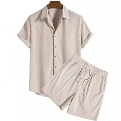 Conjunto de Playa Holgado: Playera y Shorts Cómodos