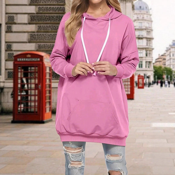 Sudadera con Capucha y Bolsillos para Mujer