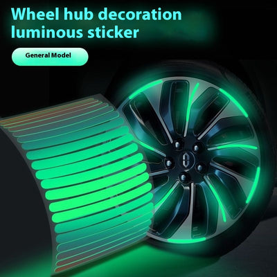 Pegatinas Luminosas de Advertencia Arcoíris para Auto