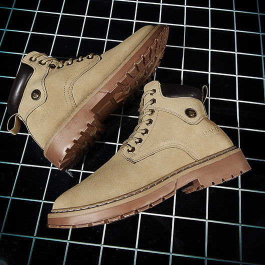 Botas de Trabajo Estilo Británico con Punta Redonda para Hombre - Image 9