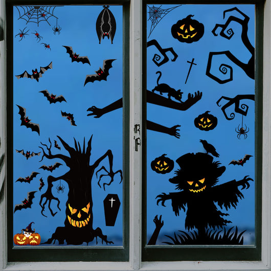 Pegatinas Decorativas de Halloween - Calabaza, Araña, Fantasma y Linterna - Image 13
