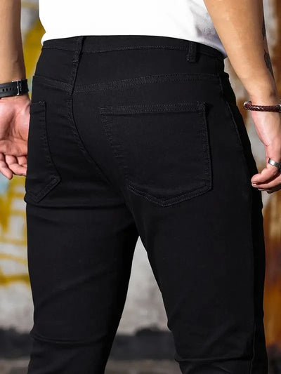 Pantalones Vaqueros Slim Fit Retro con Lavado Vintage y Stretch - Image 7