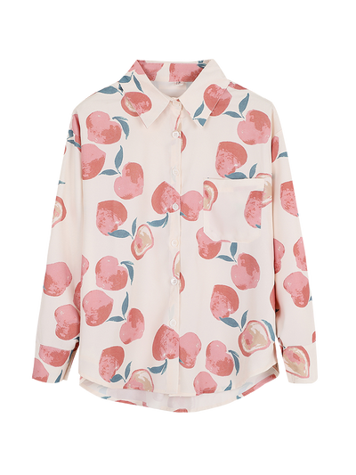 Blusa Retro Estilo Hong Kong con Flores - Manga Larga en Chifón - Image 5
