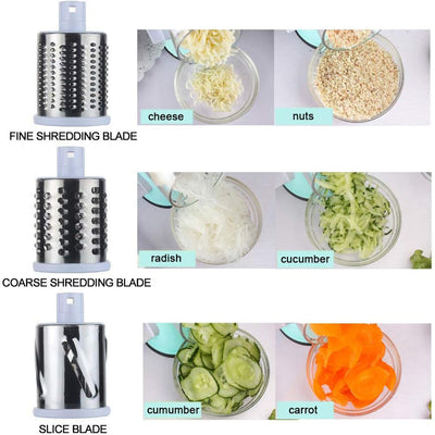 Mandolina Multifuncional Redonda para Cortar Verduras, Papas y Quesos - Image 2