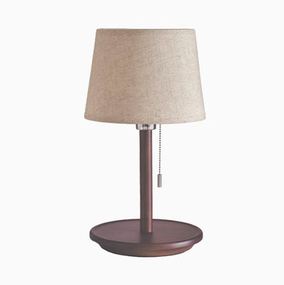 Lámpara de Mesita de Noche en Madera de Nogal Macizo - Image 6