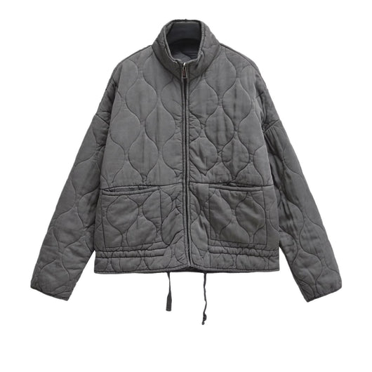 Chaqueta Retro Americana de Algodón con Cuello Tipo Polo y Diseño Rombo para Mujer - Image 6