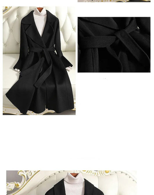 Abrigo de Lana para Mujer - Elegancia Invernal Little Man - Image 4
