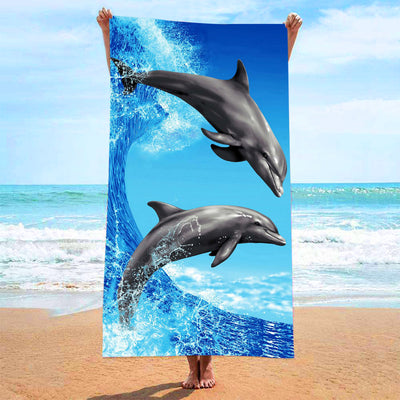 Toalla de Playa Estampada - Diseño Vacaciones Junto al Mar - Image 3
