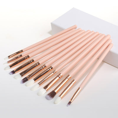 Set de 12 Brochas Profesionales para Ojos y Maquillaje - Image 3