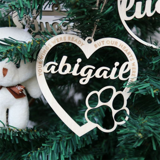Adorno Navideño de Madera - Árbol Miniatura con Mensaje de Amor