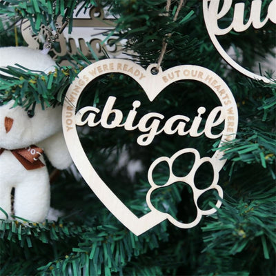 Adorno Navideño de Madera - Árbol Miniatura con Mensaje de Amor