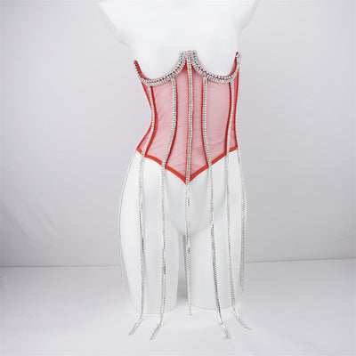 Chaleco Transparente con Encaje y Strass para Mujer - Prenda Exterior Atrevida - Image 5