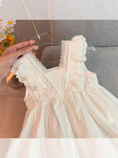 Falda Princesa Blanca con Encaje para Bebé Niña - Diseño Elegante Verano - Image 6