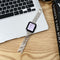 Reloj de Cadena Doble con Círculo Metálico
