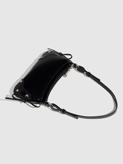 Bolso Bandolera Cuadrado Pequeño con Doble Moño - Diseño Minimalista Liso - Image 20