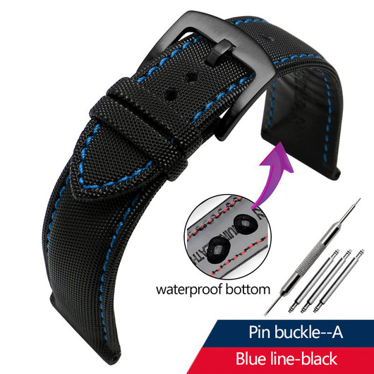 Correa de Reloj Nylon Canvas Tiansuo Haixing para Hombre - Image 8