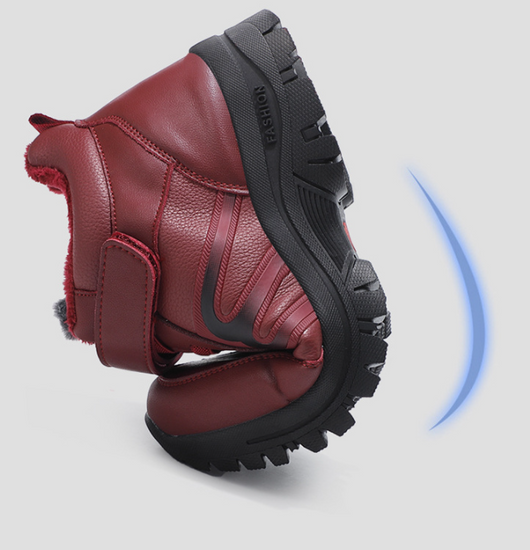 Zapatos de Cuero Cálidos e Impermeables para Adultos Mayores - Image 12