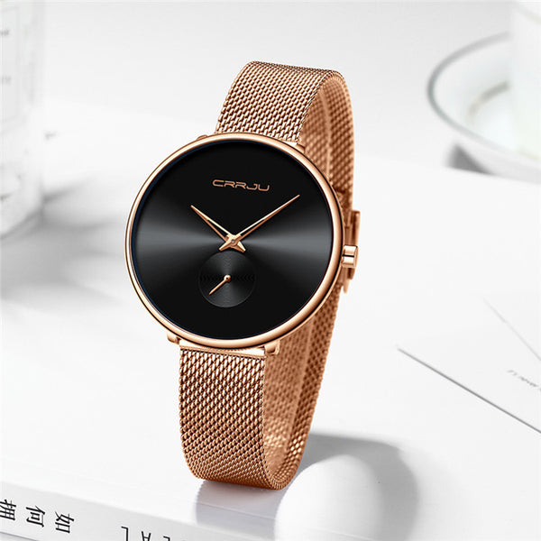 Reloj de Pulsera Mujer Acero Inoxidable Malla Minimalista